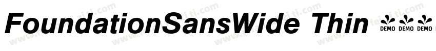 FoundationSansWide Thin 语言英文字体转换
